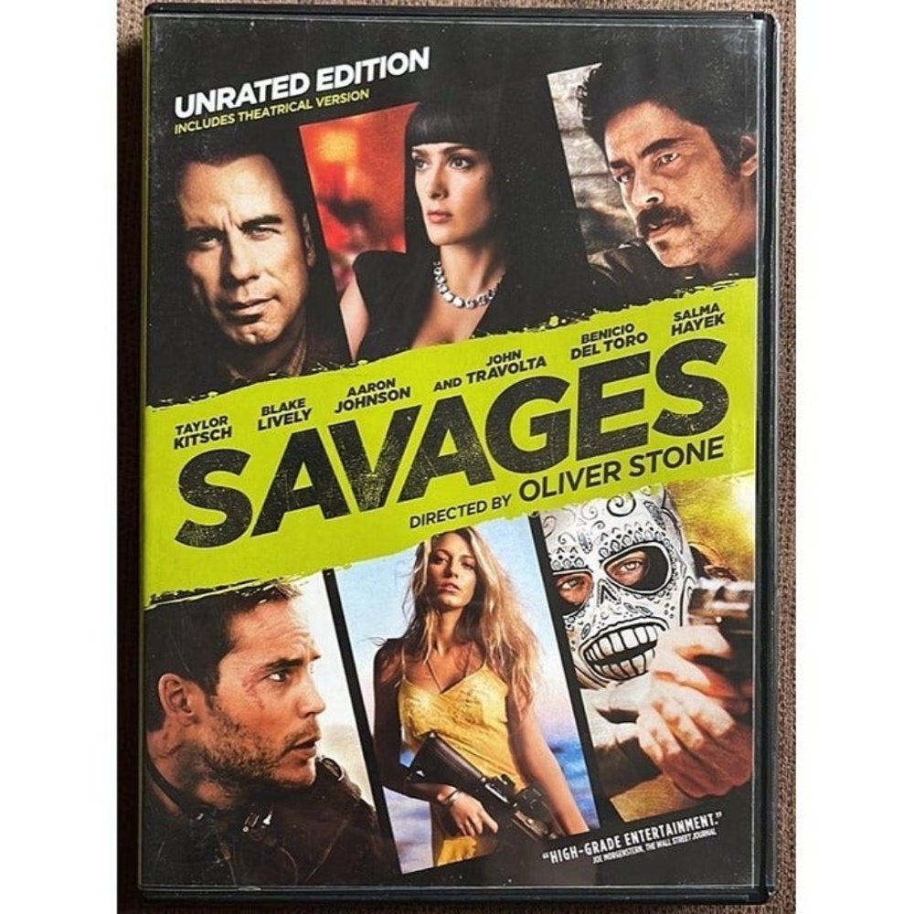 Savages - DVD - Unrated - Blake Lively, John Travolta, Salma Hayek